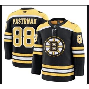 Fanatics Boston Bruins Jersey Home Premium NHL Hockey Size 52 David Pastrnak NWT